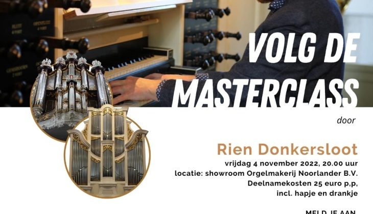 Masterclass Rien Donkersloot 4 november